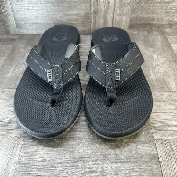 Reef Element TQT Mens Flip Flops Black Sandals Size 13 H-24 LTC main image 4